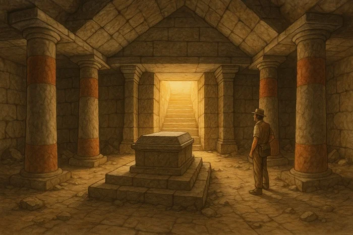 Cámara funeraria en la pirámide