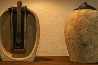 Reproducción de las baterias de Bagdad, un antiguo artefacto de cerámica que podría demostrar el uso de electricidad en civilizaciones milenarias.