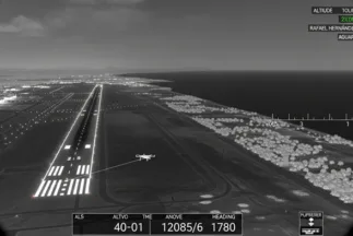 fotograma térmico del ovni aguadilla puerto rico cruzando la pista del aeropuerto