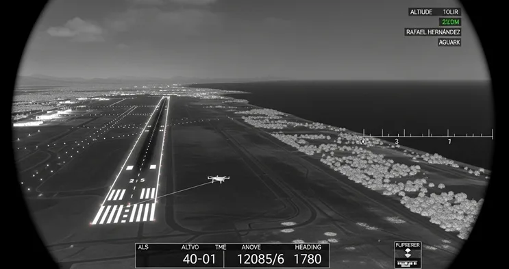 fotograma térmico del ovni aguadilla puerto rico cruzando la pista del aeropuerto